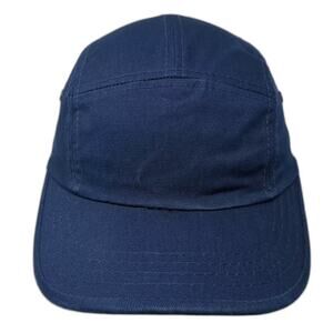 Magic Headwear 5 Panel Blue Hat Strapback OS Adjustable Solid Plain Cotton